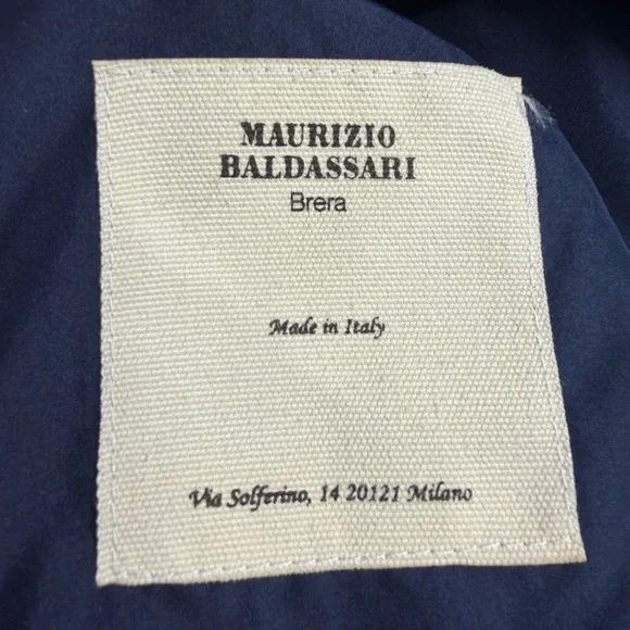 Maurizio Baldassari 100% Cashmere Vest w/ Knit Sides Size 56 (XXL/2xL US) blue - Picture 16 of 16